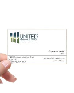 United Renewable Energy Business Cards (250 per box)